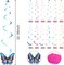 36-Piece Spring Butterfly Hanging Swirl Decorations – Large Paper Ceiling Streamers for Easter, Wedding, Birthday, Baby Shower, Tea Party, VBS & Garden Party Decor